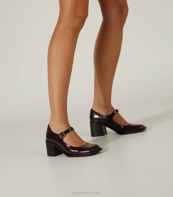 Slipper mit Absatz| de Tony Bianco Frauen Loure Freizeitschuhe Vino Hallo Glanz 4624355